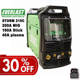 Everlast Welders "STORM" 215C Mig/Stick/Plasma