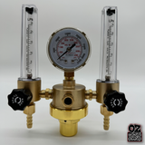 dual flow meter regulator